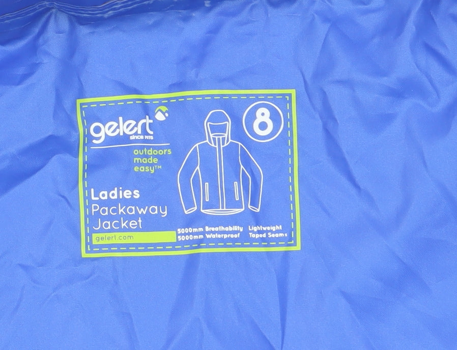 Gelert Women's Blue Rain Coat Waterproof Jacket Size 8