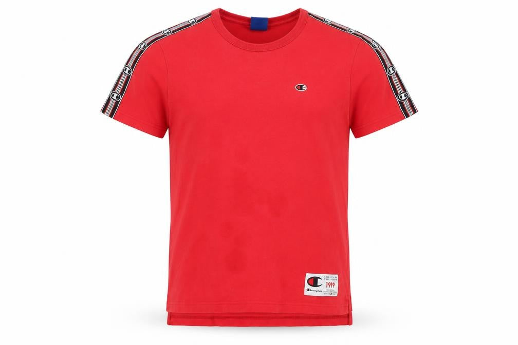 Champion Men's Red S T-Shirt Short Sleeve Crew Neck