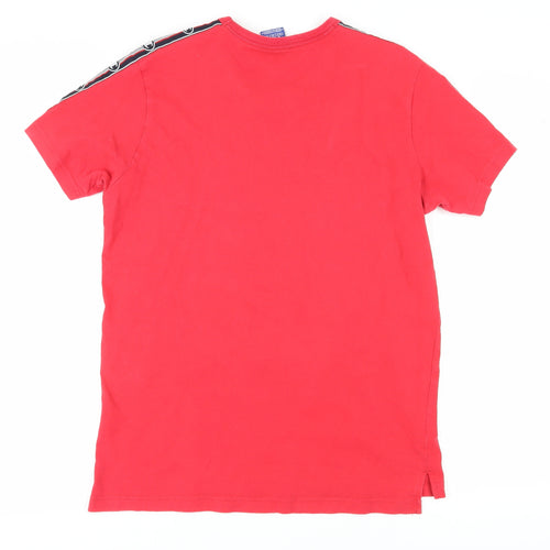 Champion Men's Red S T-Shirt Short Sleeve Crew Neck