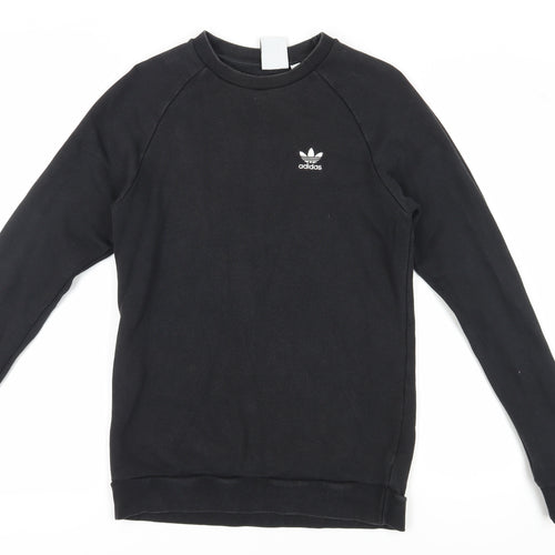 Adidas Unisex Black Pullover Sweatshirt XS