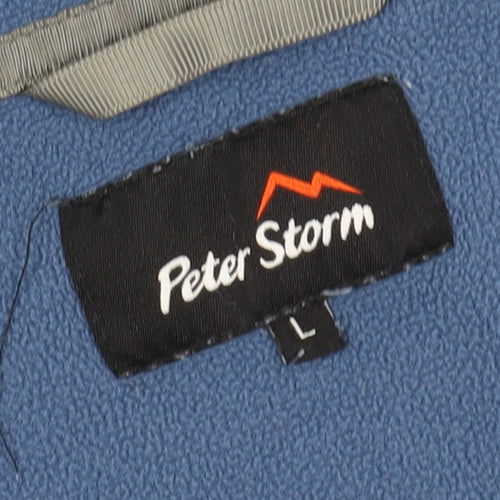 Peter Storm Men’s Blue Fleece 1/4 Zip Sweatshirt - L
