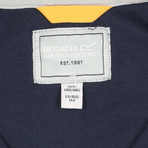 Regatta Boys Blue Fleece 1/4 Zip Sweatshirt 11-12 Years
