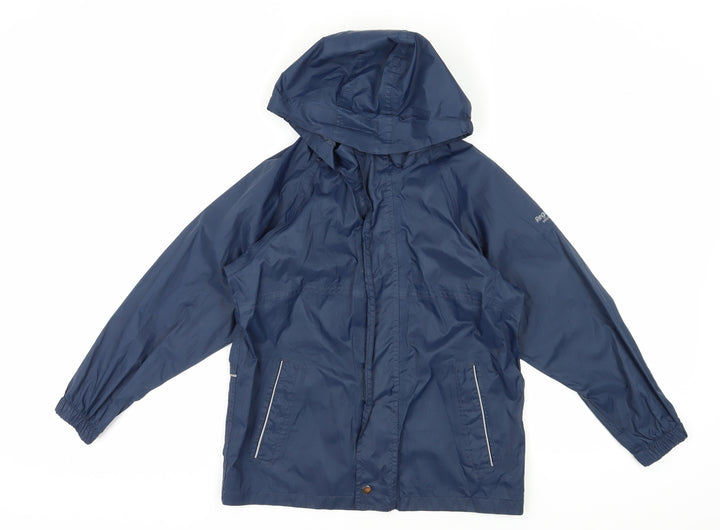 Regatta Boys Blue Waterproof Rain Jacket Size 12