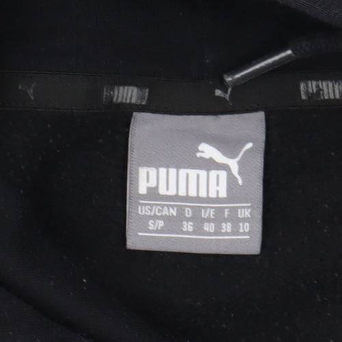Puma Black Unisex Pullover Hoodie, Size 10