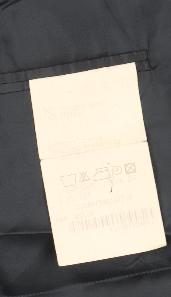 Baumler Men's Blue Single Breasted Wool Suit Jacket Size 44