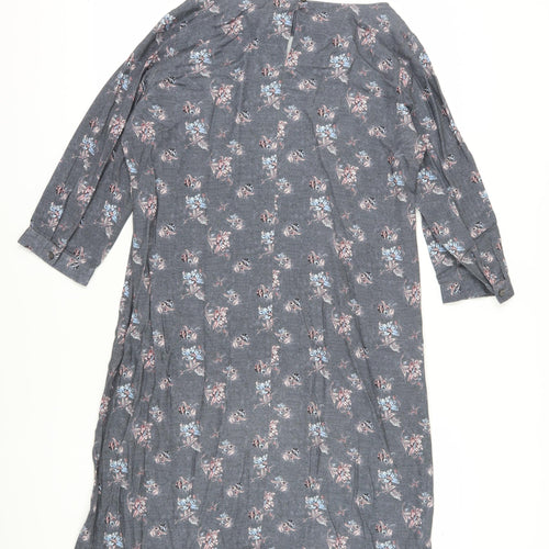 Laura Ashley Women's Floral Shift Dress, Grey, Size 12