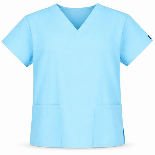 Dickies Unisex Blue S V-Neck T-Shirt, Casual, Regular Fit