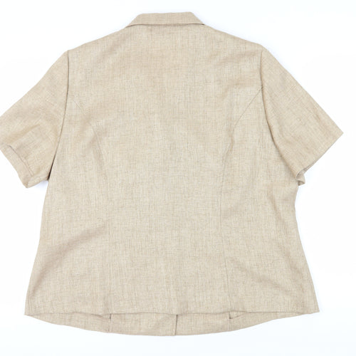 Eastex Beige Women's Suit Top, Size 20, Regular Fit