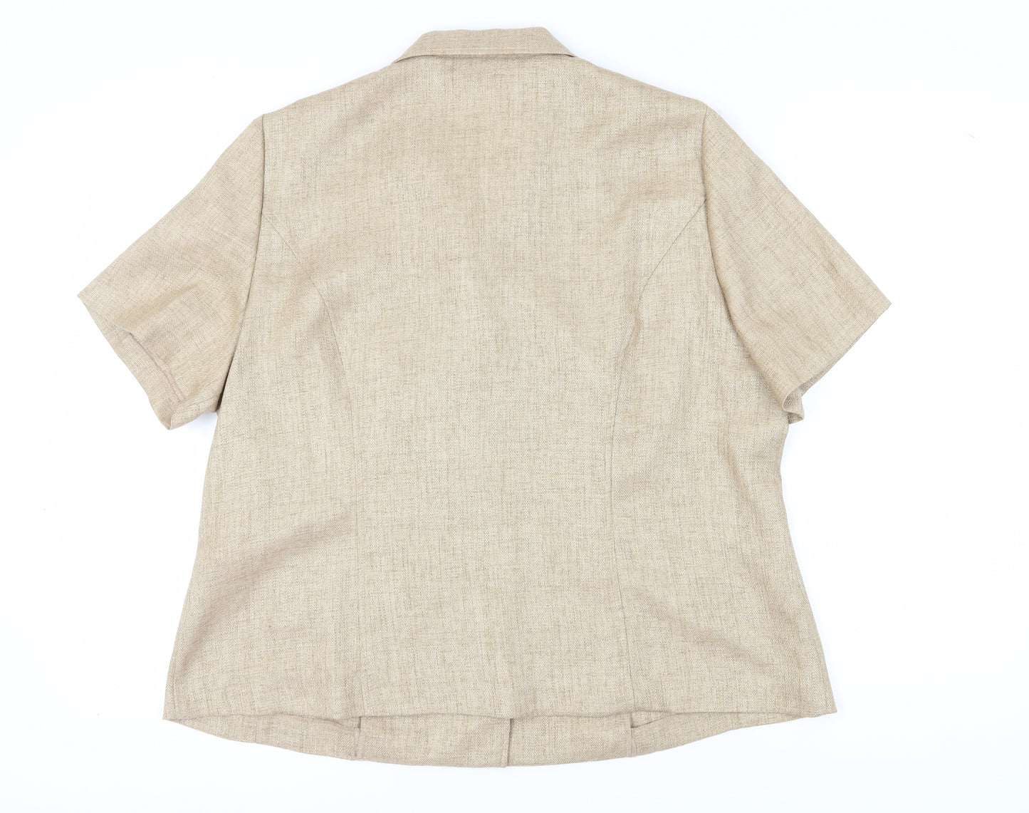 Eastex Beige Women's Suit Top, Size 20, Regular Fit