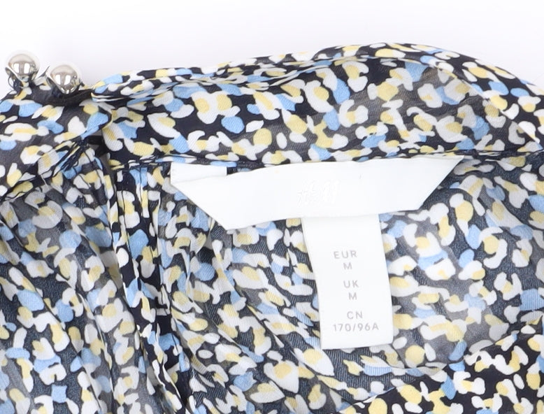 H&M Women's Multicoloured Floral Blouse M