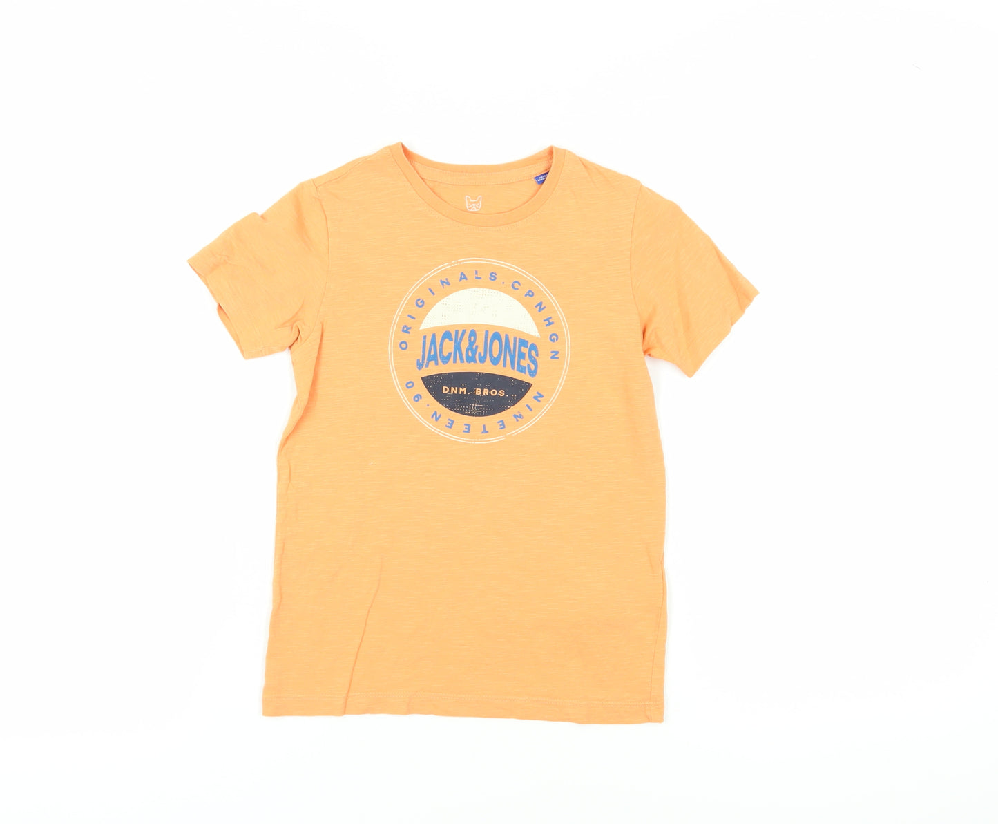 Jack & Jones Boys Orange Graphic T-Shirt - Size 8 Years