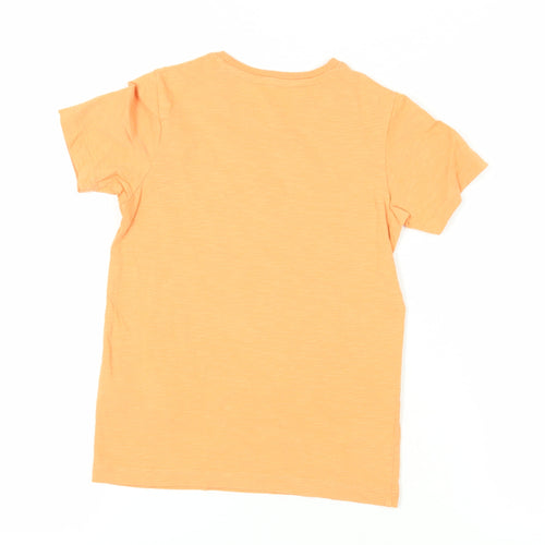 Jack & Jones Boys Orange Graphic T-Shirt - Size 8 Years