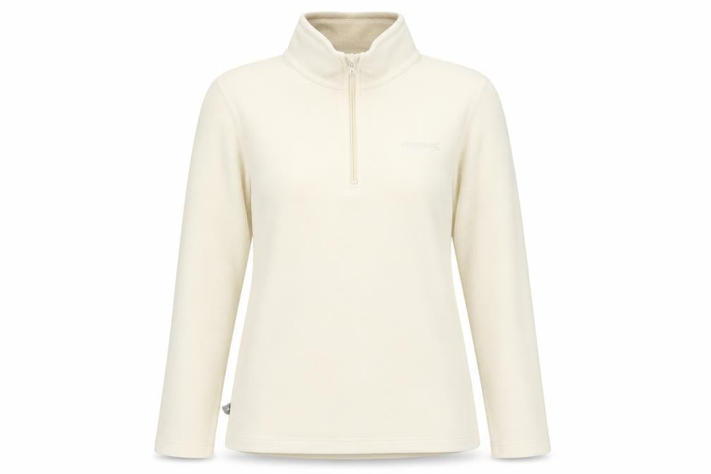 Front view of Regatta Women’s Ivory Fleece Pullover Sweatshirt UK 10