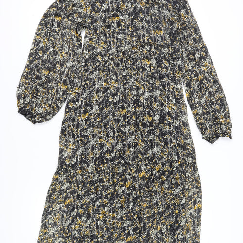 Zara Women's Multicoloured Floral A-Line Dress XS