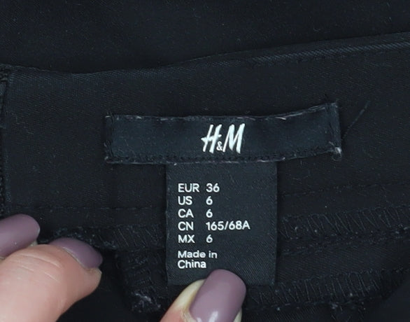 H&M Women's Black Short Pencil Skirt, Size 8