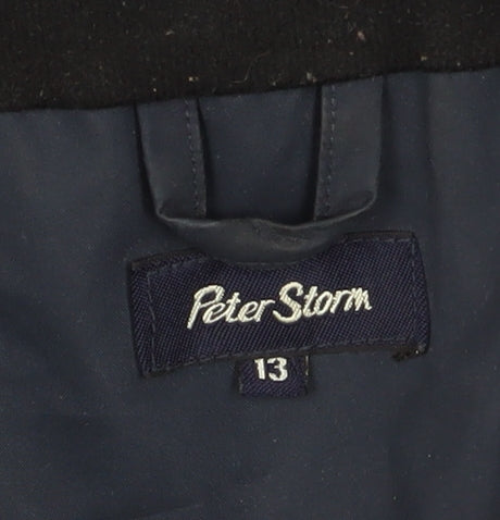Peter Storm Boys Blue Waterproof Rain Coat Size 13 Years