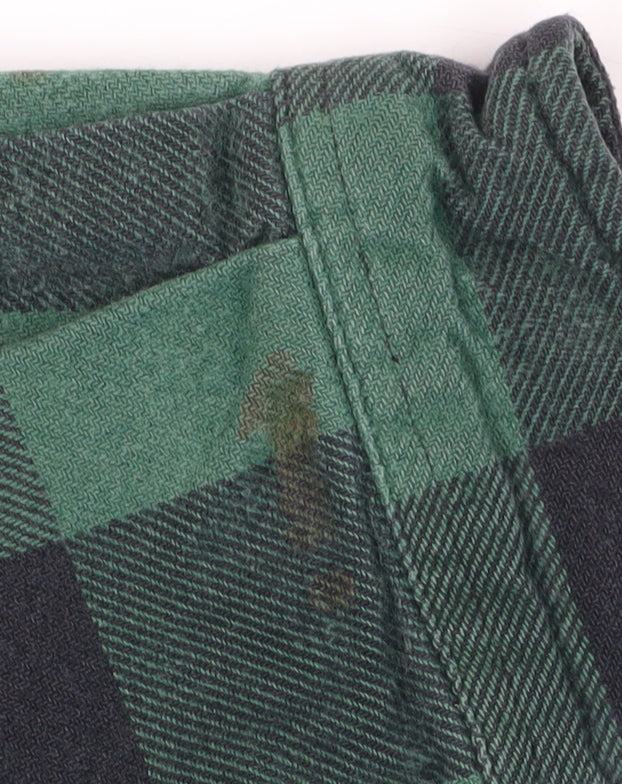 Field & Stream Men's Green Check Flannel Shirt L