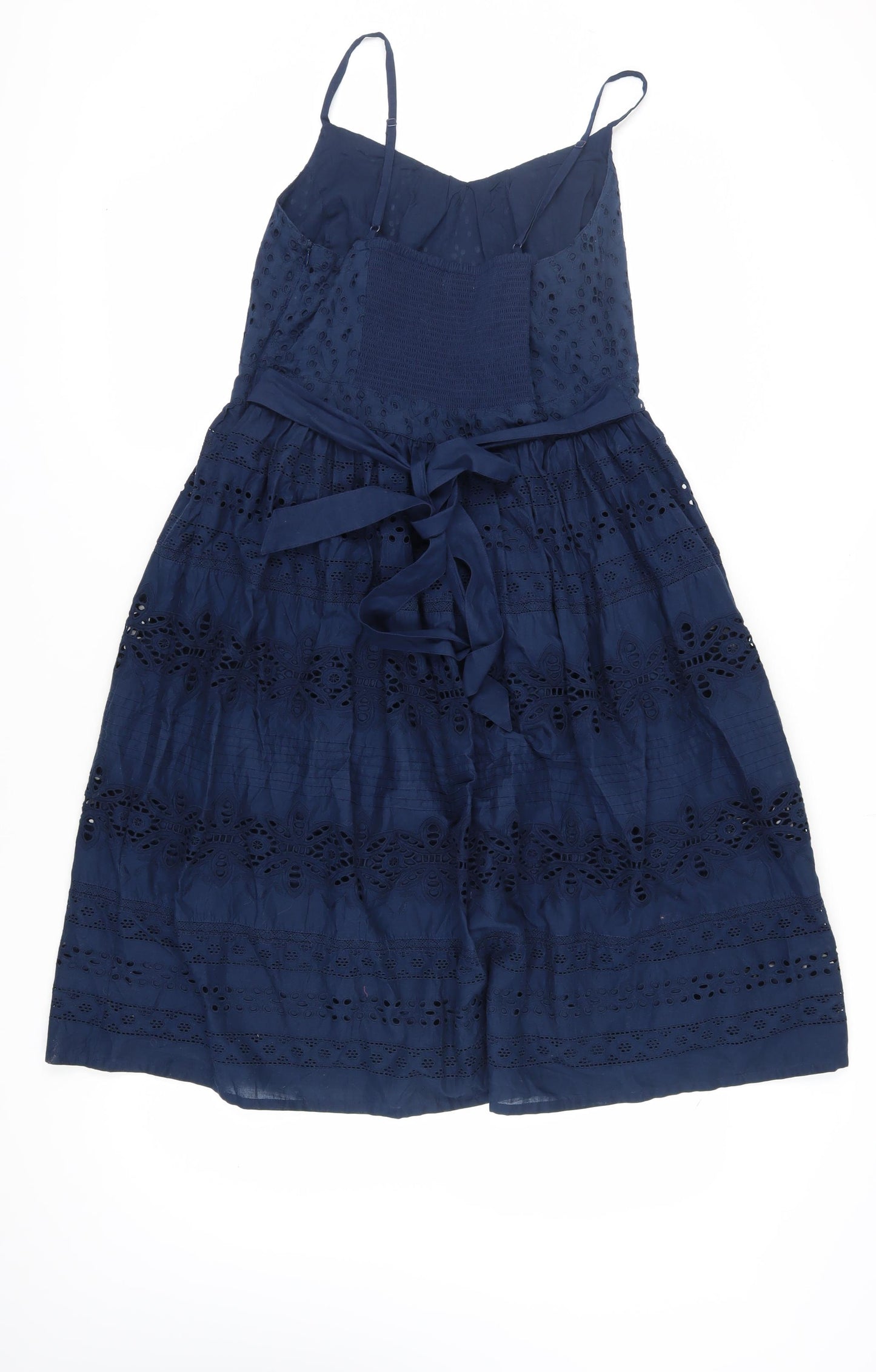 Monsoon Women's Blue A-Line Midi Dress UK 14