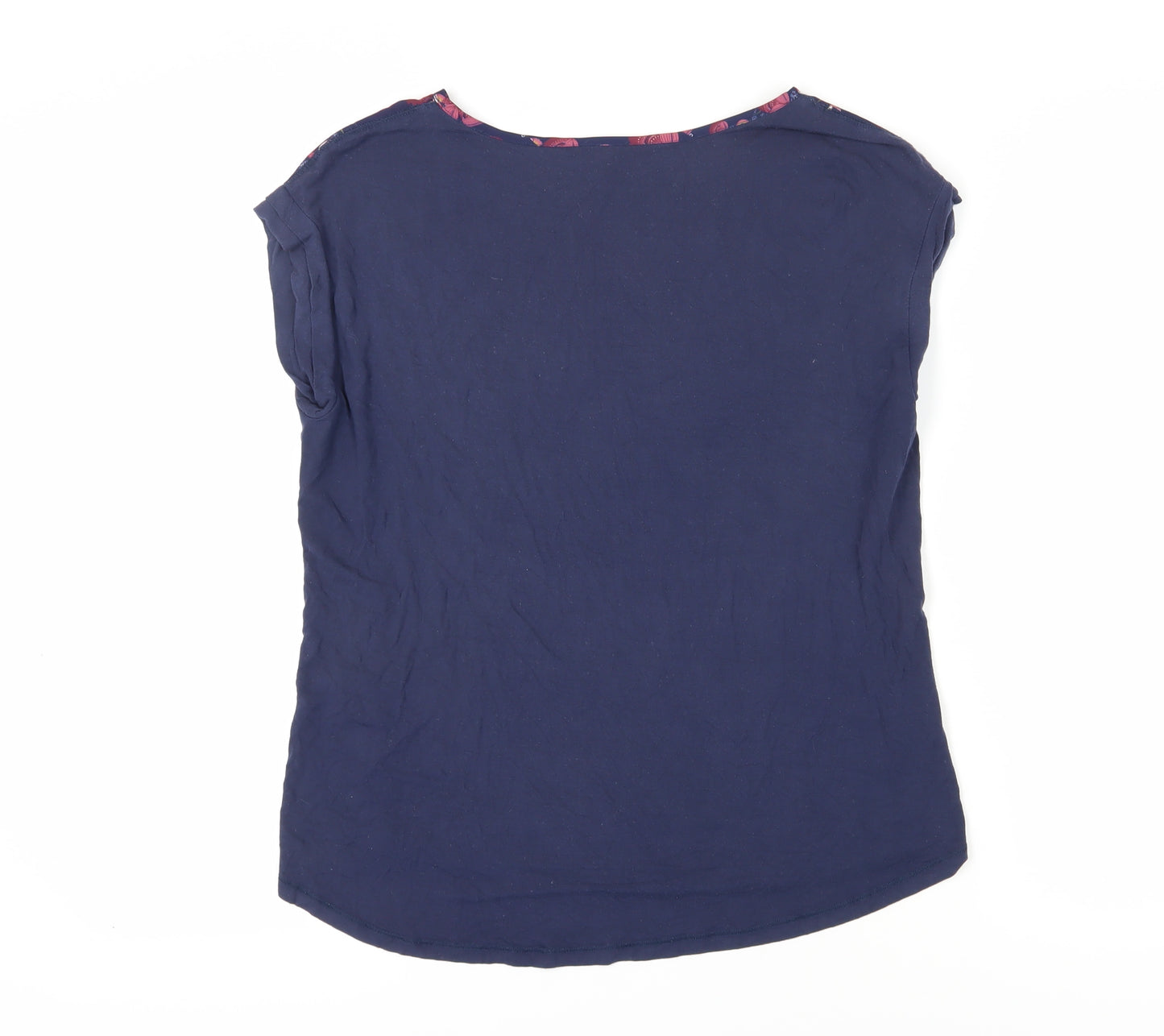 Ness Women's Blue Floral T-Shirt - Size S