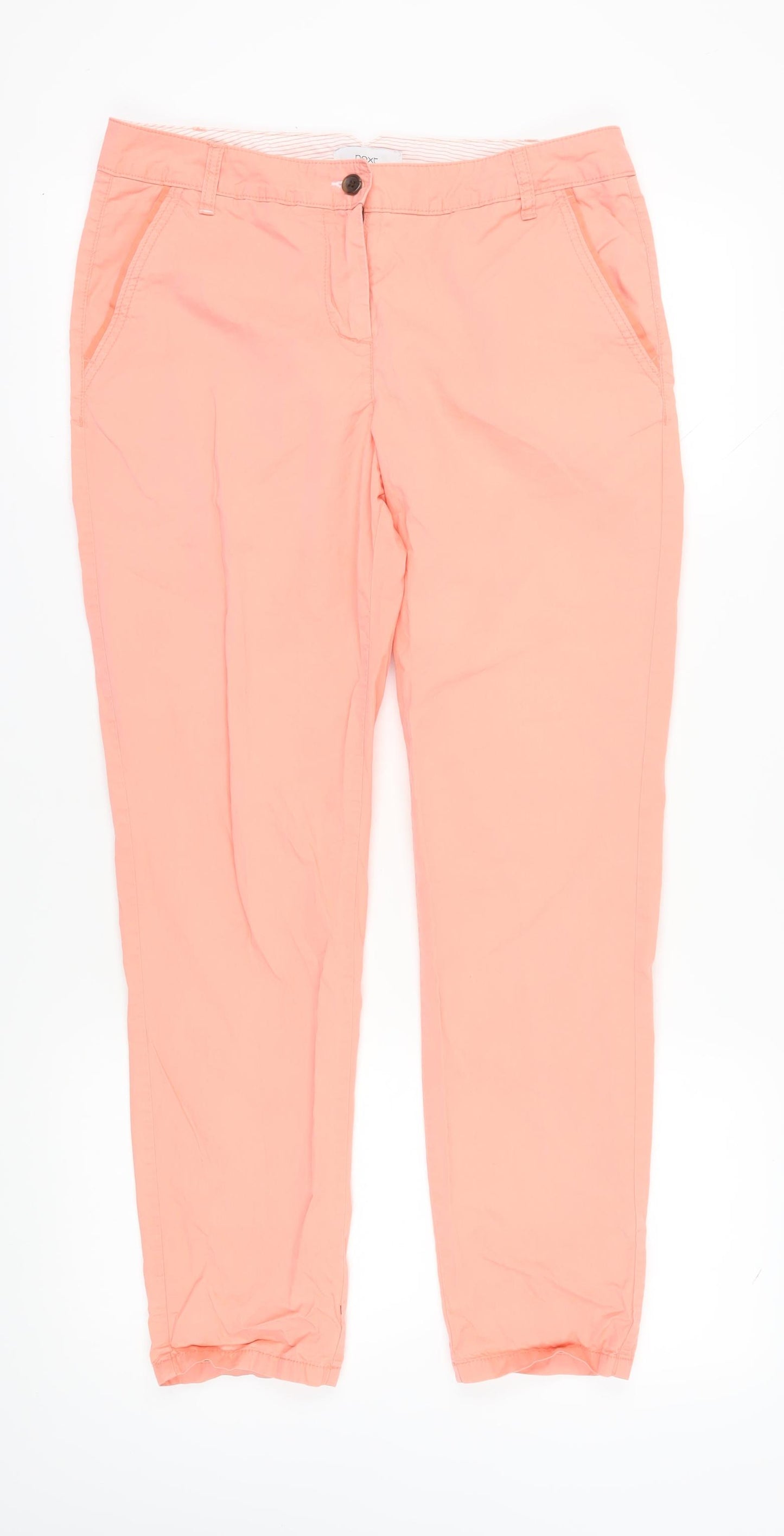 Next Women's Pink Chino Trousers Size 12