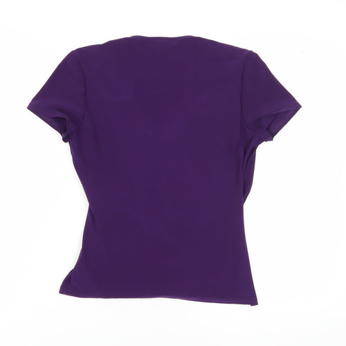 Kaliko Women's Purple Wrap Blouse Size 14 Casual