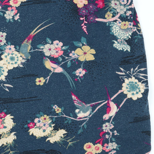 Monsoon Women's Blue Floral Tunic Blouse Size 10