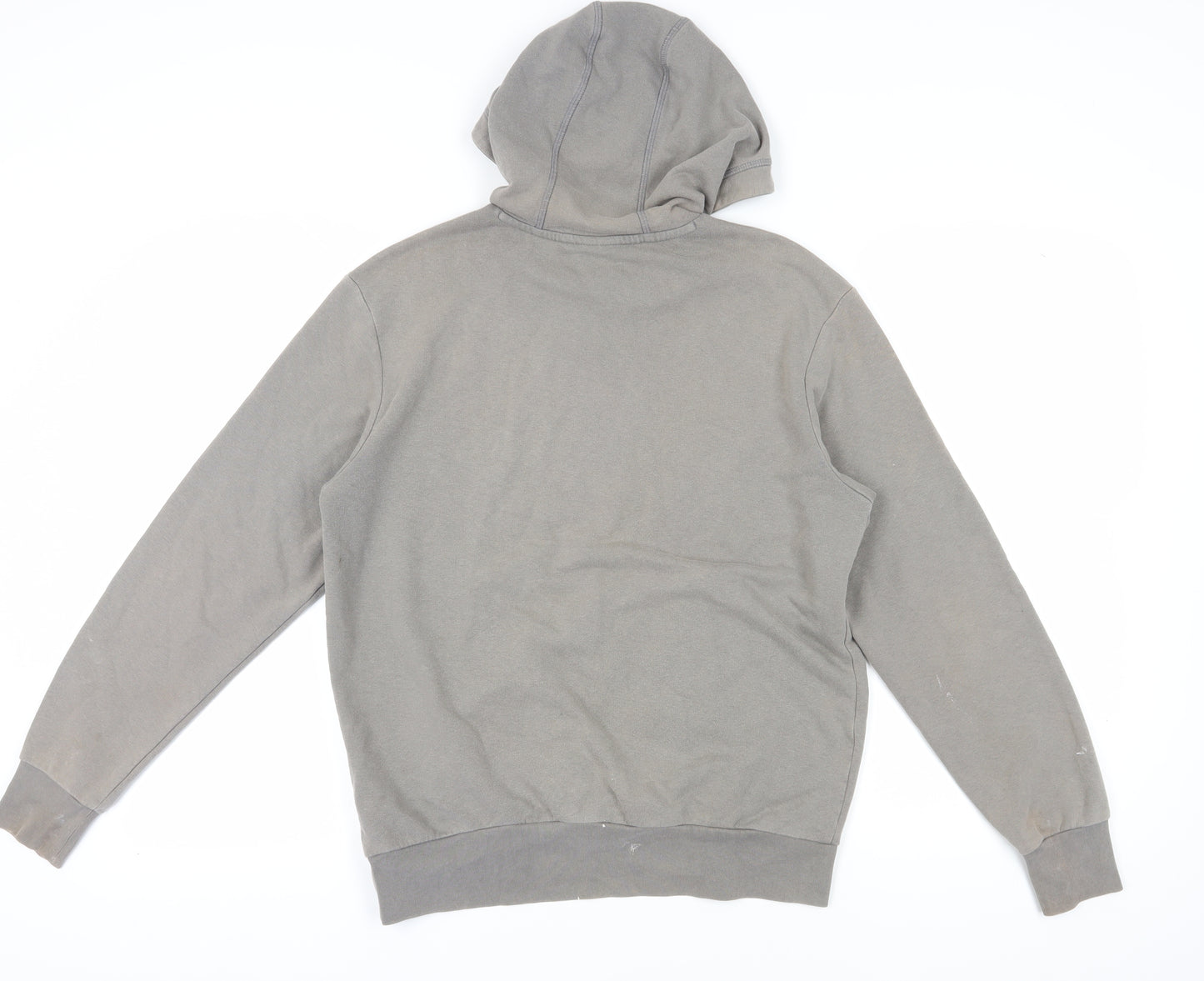 Puma Men's Grey Logo Hoodie, Size S, Pullover Style