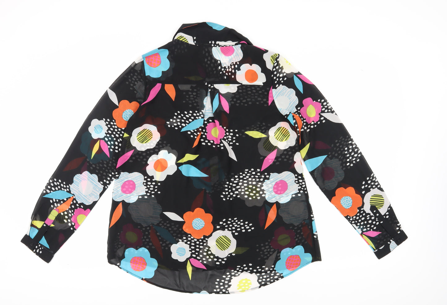 Frugi Women's Black Floral Blouse, Size 12, Casual