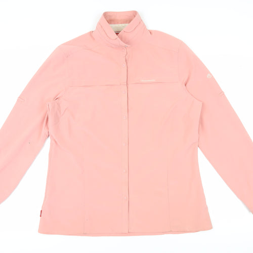 Craghoppers Women's Pink Button-Up Long Sleeve Shirt