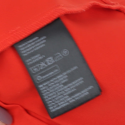 H&M Red Sleeveless Blouse for Women Size 10 Zip