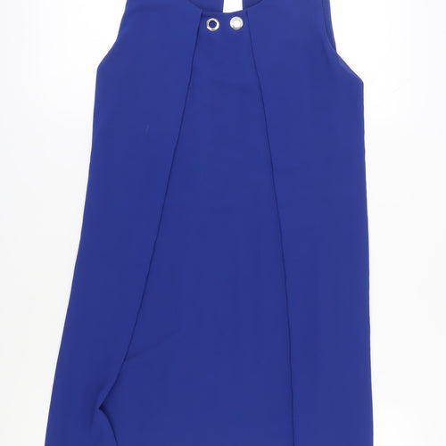 Quiz Women's Blue Sleeveless Shift Dress M