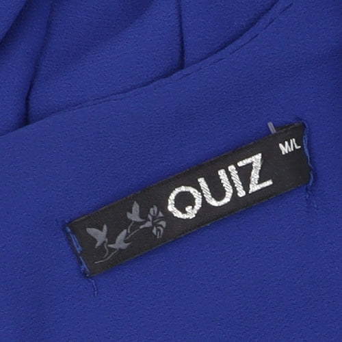 Quiz Women's Blue Sleeveless Shift Dress M