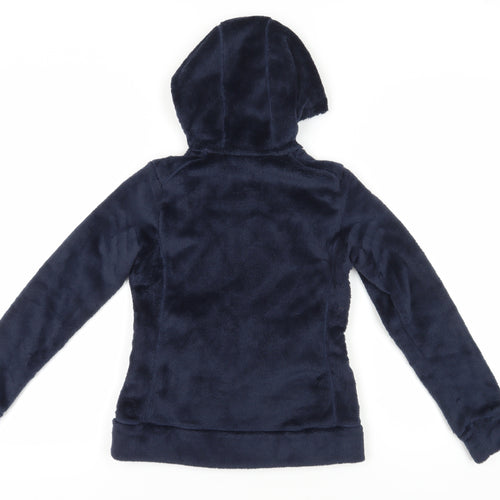 Decathlon Girls Blue Hooded Fleece Jacket 11 Years