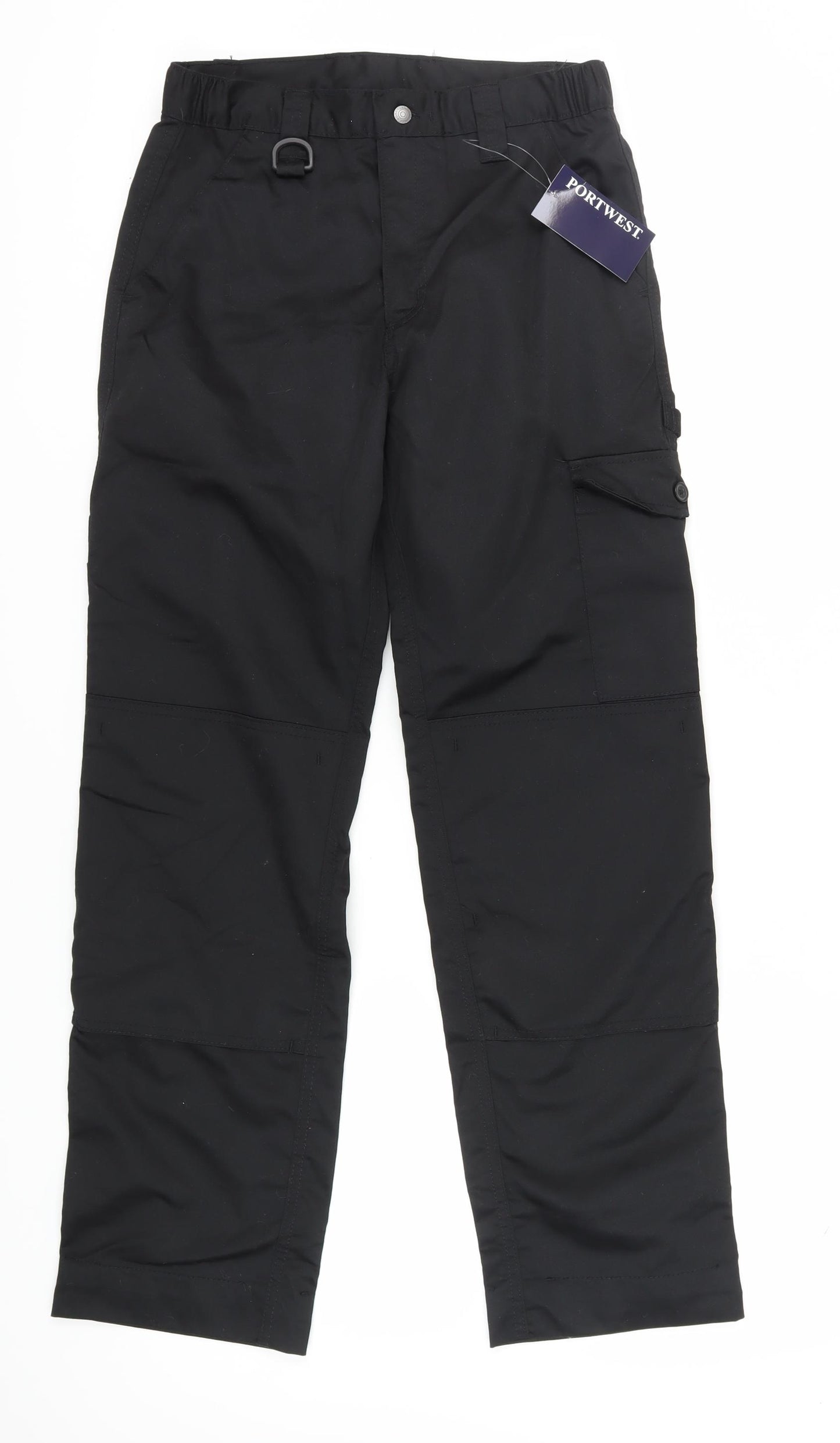 Portwest Men's Black Cargo Trousers Size 30