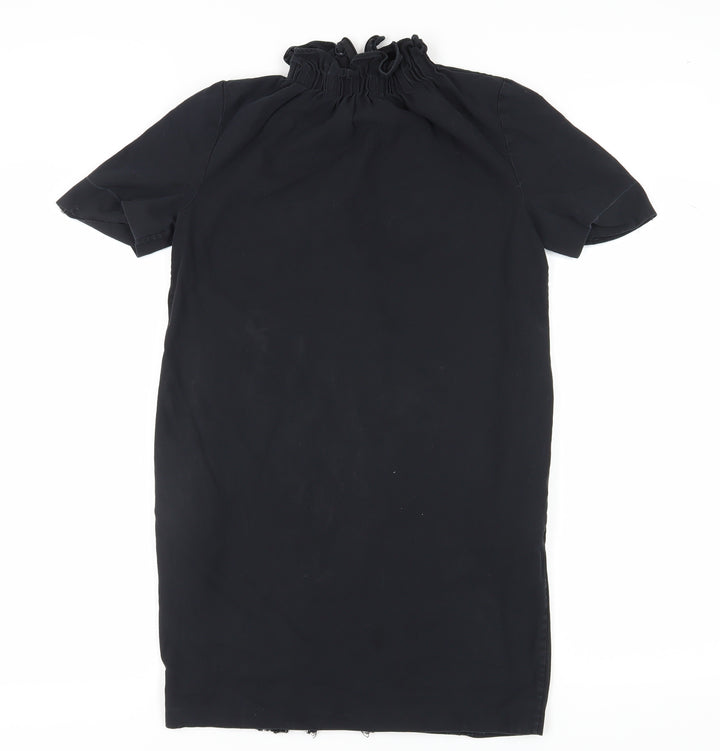 COS Women's Black Shift Dress Size 8 Short Sleeve