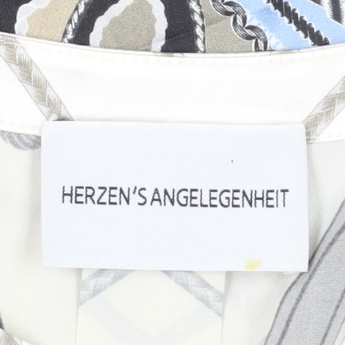 Herzen's Angelegenheit Women's Multicoloured Silk Tunic, Size 6