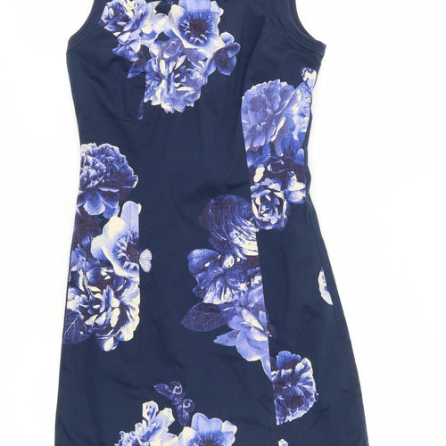 Joules Women's Blue Floral Sheath Dress Size 6