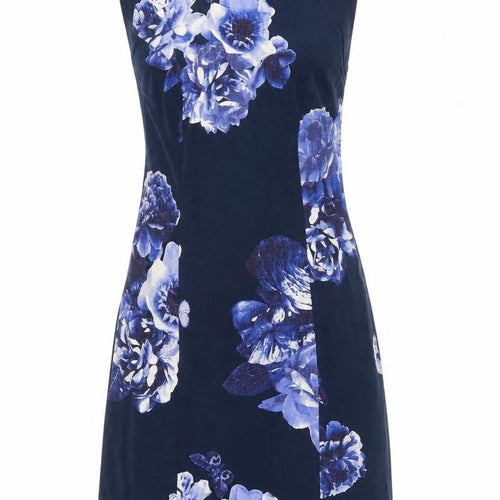 Joules Women's Blue Floral Sheath Dress Size 6