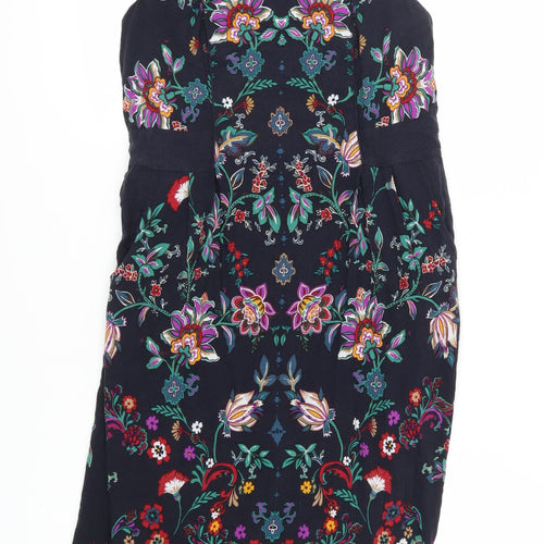 Monsoon Women’s Floral Shift Dress, Multicoloured, Size 12