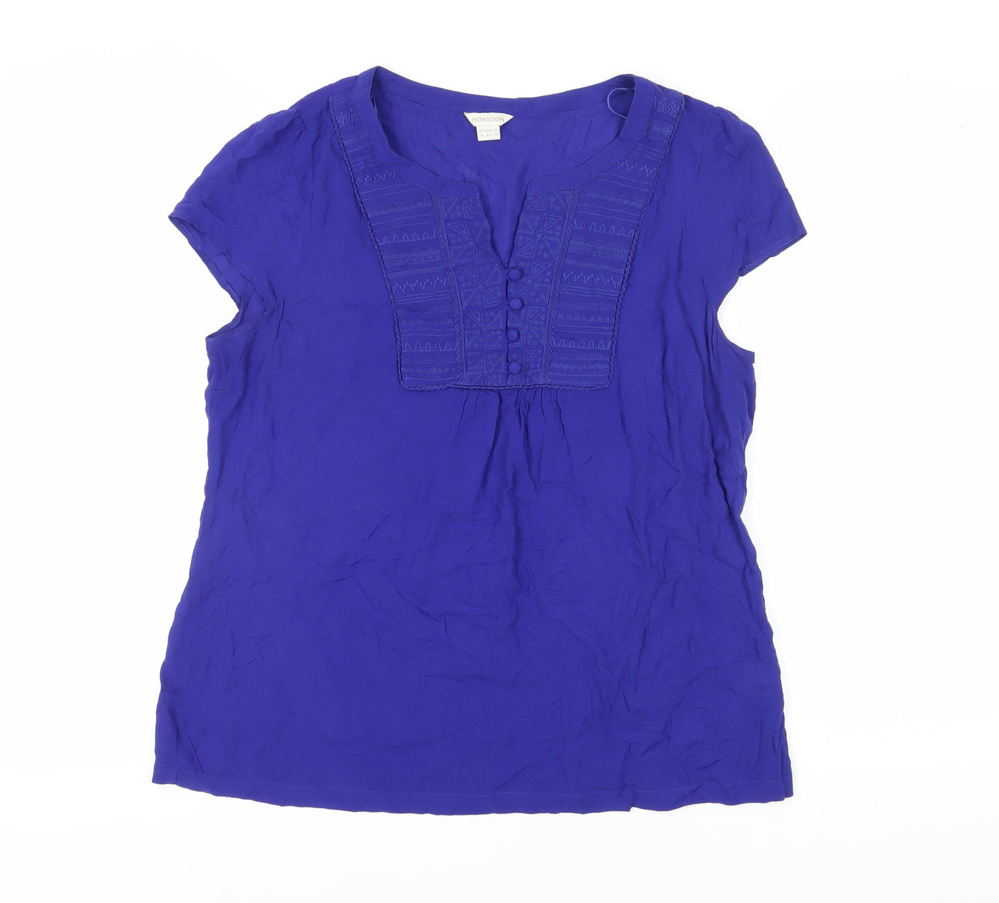 Monsoon Women's Blue Tunic Blouse Size 14