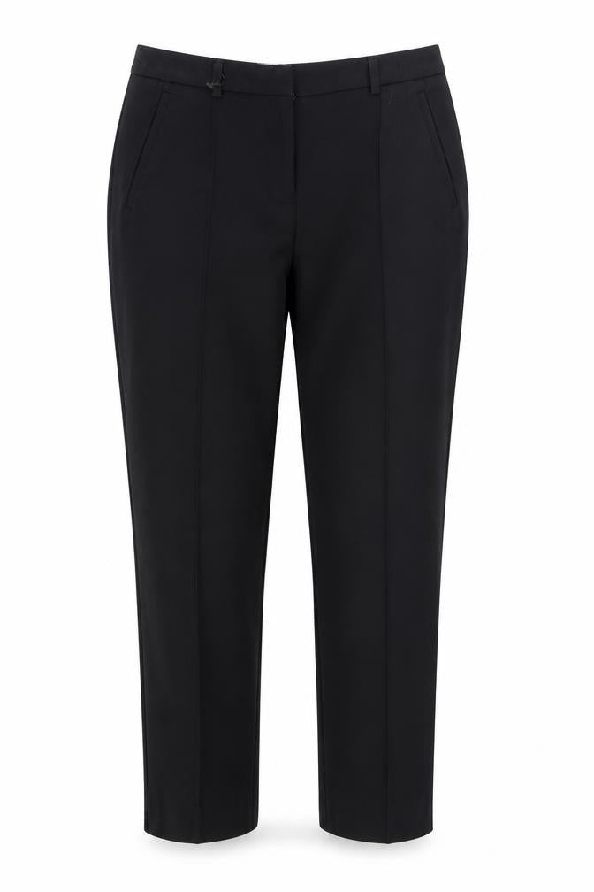 Front view of Oasis Women's Black Slim Fit Dress Pants, size 10