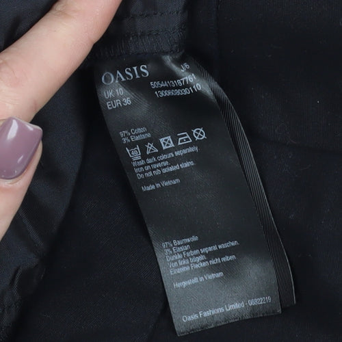 Oasis Women's Black Slim Fit Dress Pants Size 10