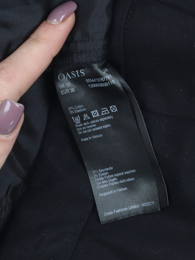 Oasis Women's Black Slim Fit Dress Pants Size 10