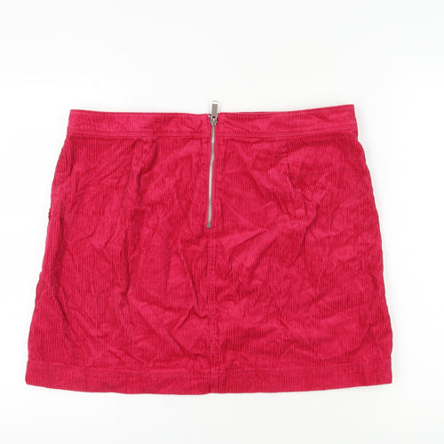 Marks and Spencer Women's Pink Corduroy Skirt Size 18
