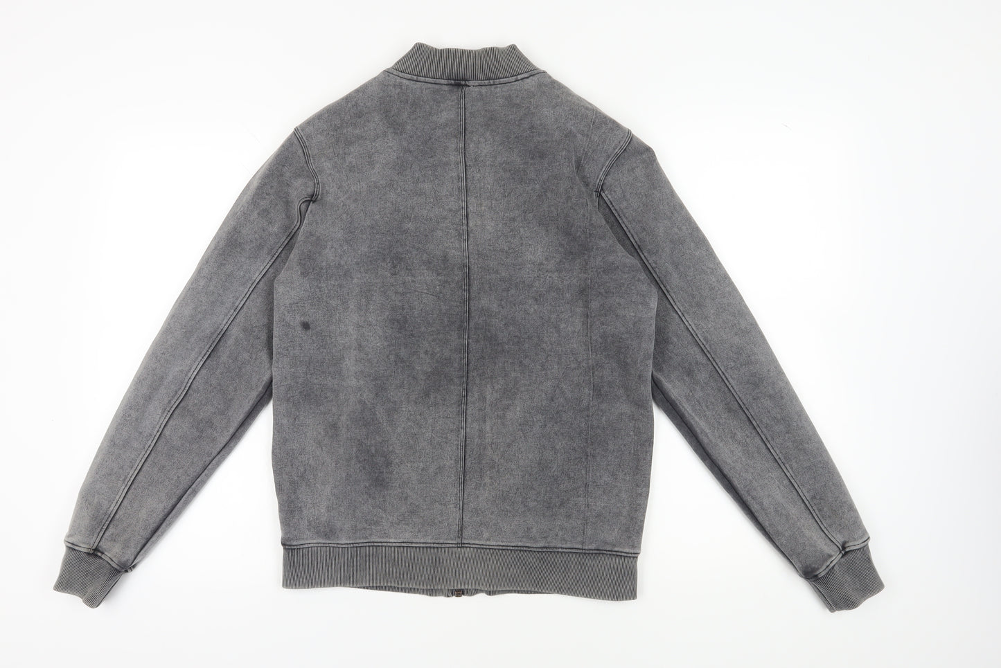 Zara Men's Grey Full Zip Sweatshirt, M, Casual