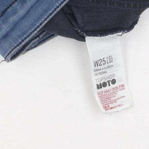 Topshop Women's Blue Skinny Jeans Size 8