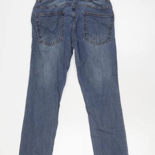 WES Women's Blue Relaxed Fit Denim Jeans