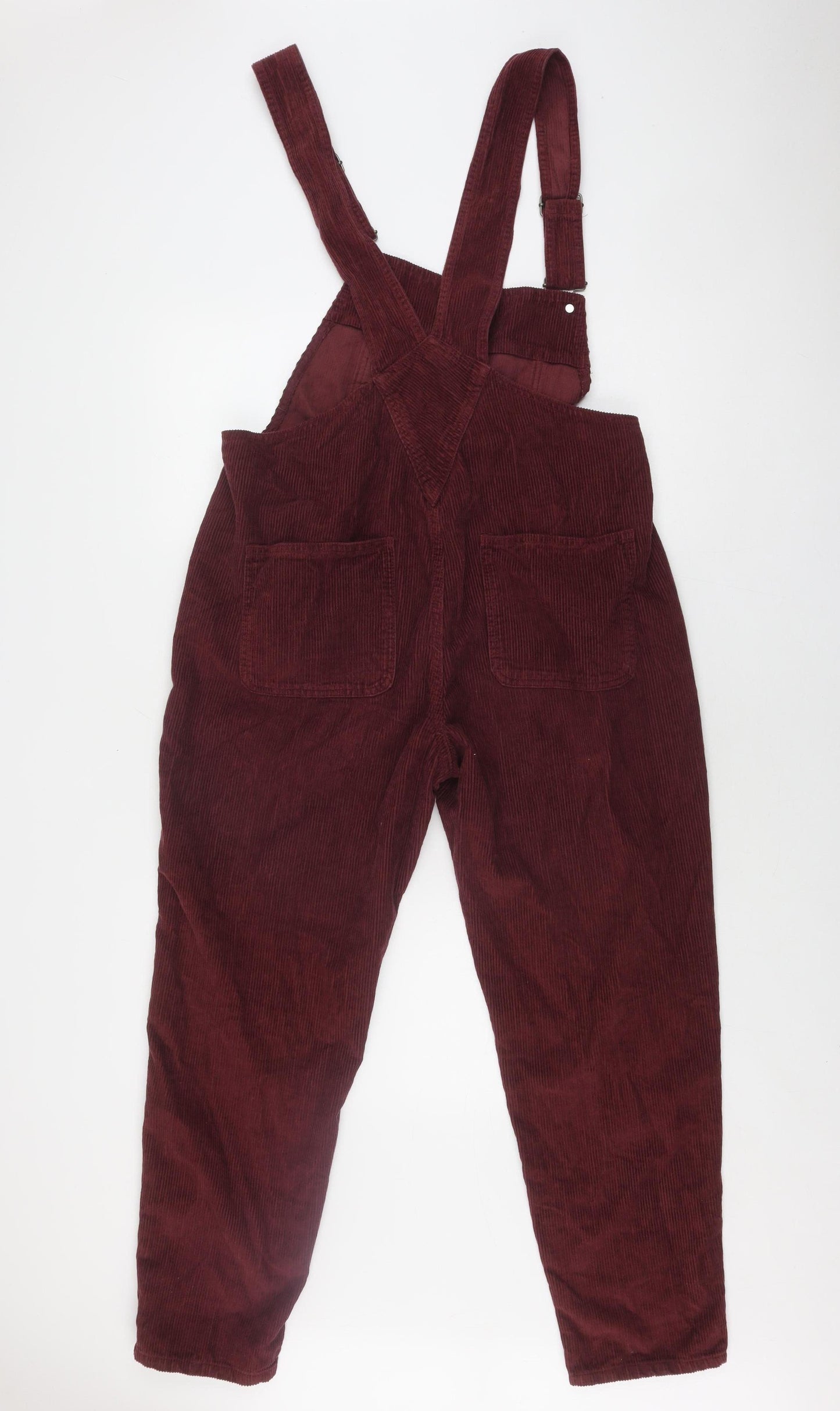 Fat Face Women Red Corduroy Overalls UK 14 Regular