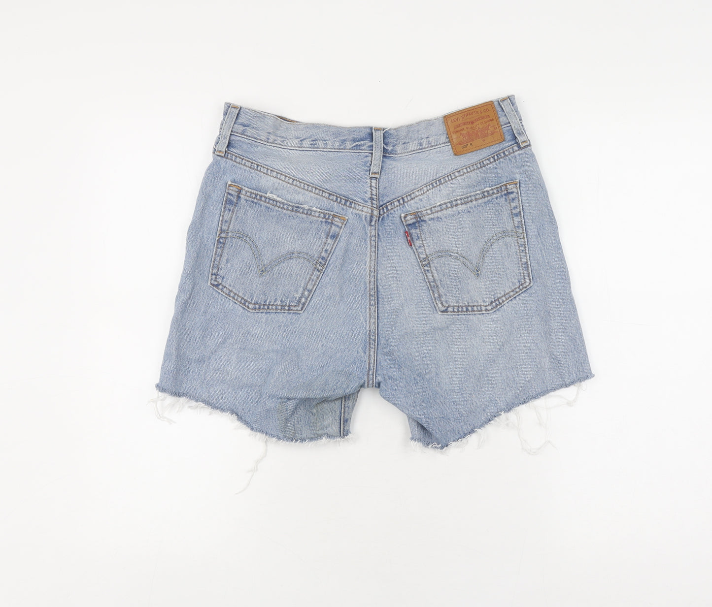 Levi's Women's Blue Cut-Off Denim Shorts - Size 4