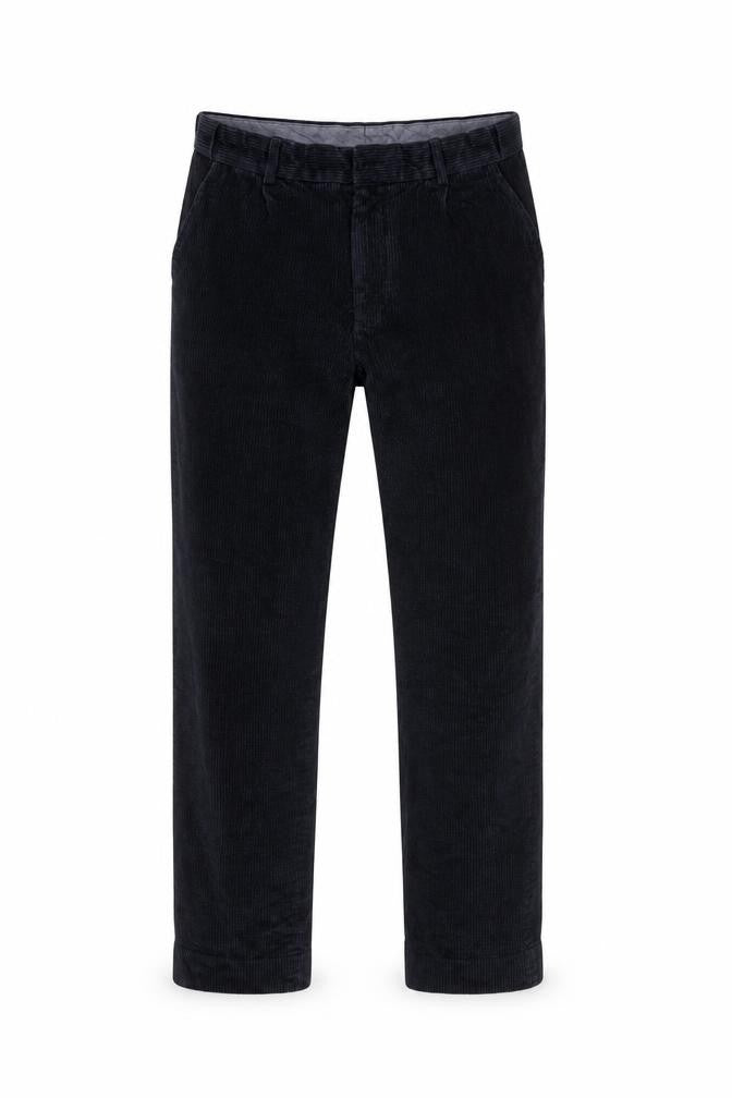 Front view of Maine New England Men’s Blue Corduroy Straight Jeans -, size M